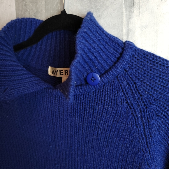 Vintage Blue 100% Wool Sweater Small - Picture 4 of 4